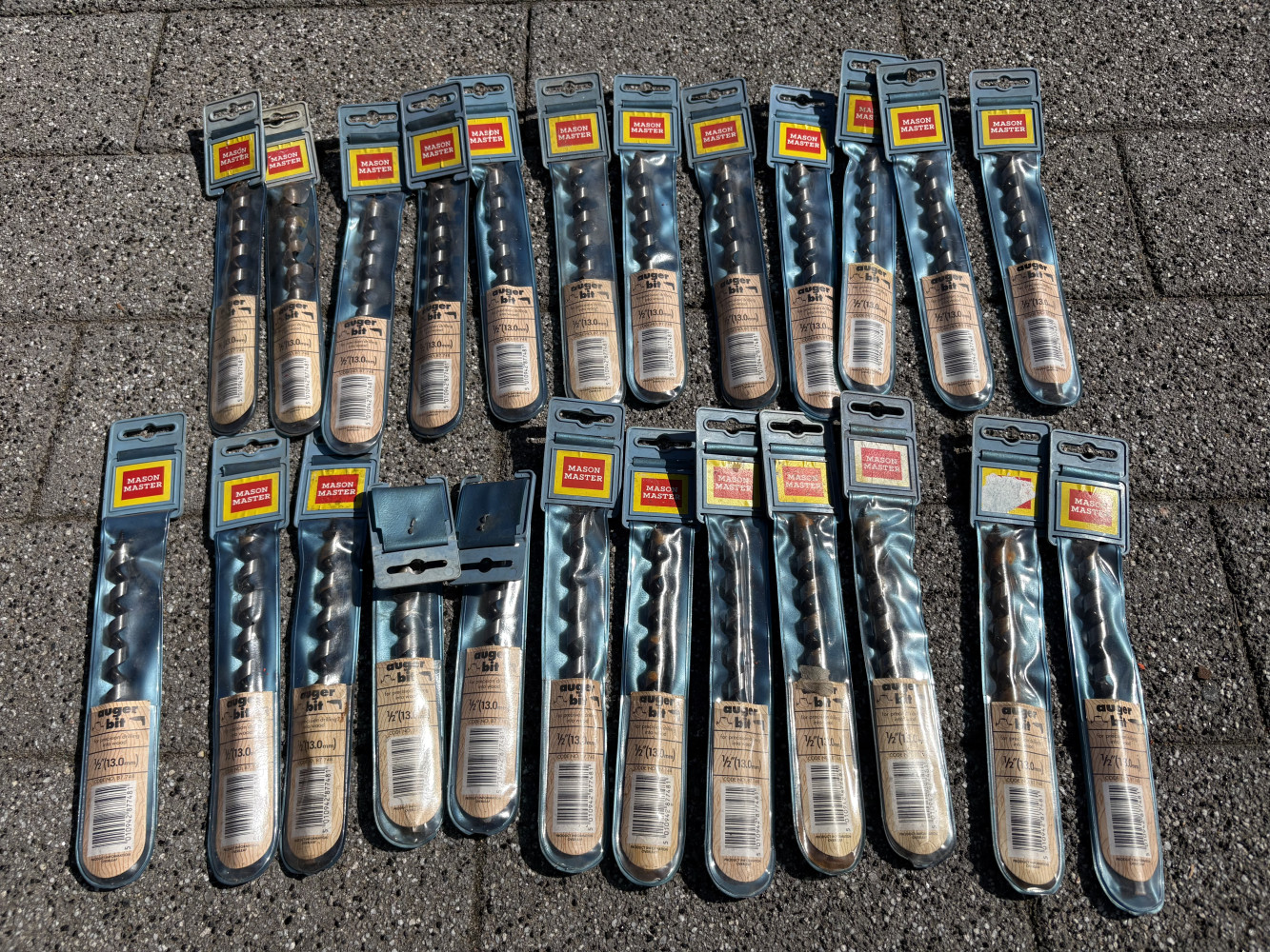 24 new, in packets, drill bits