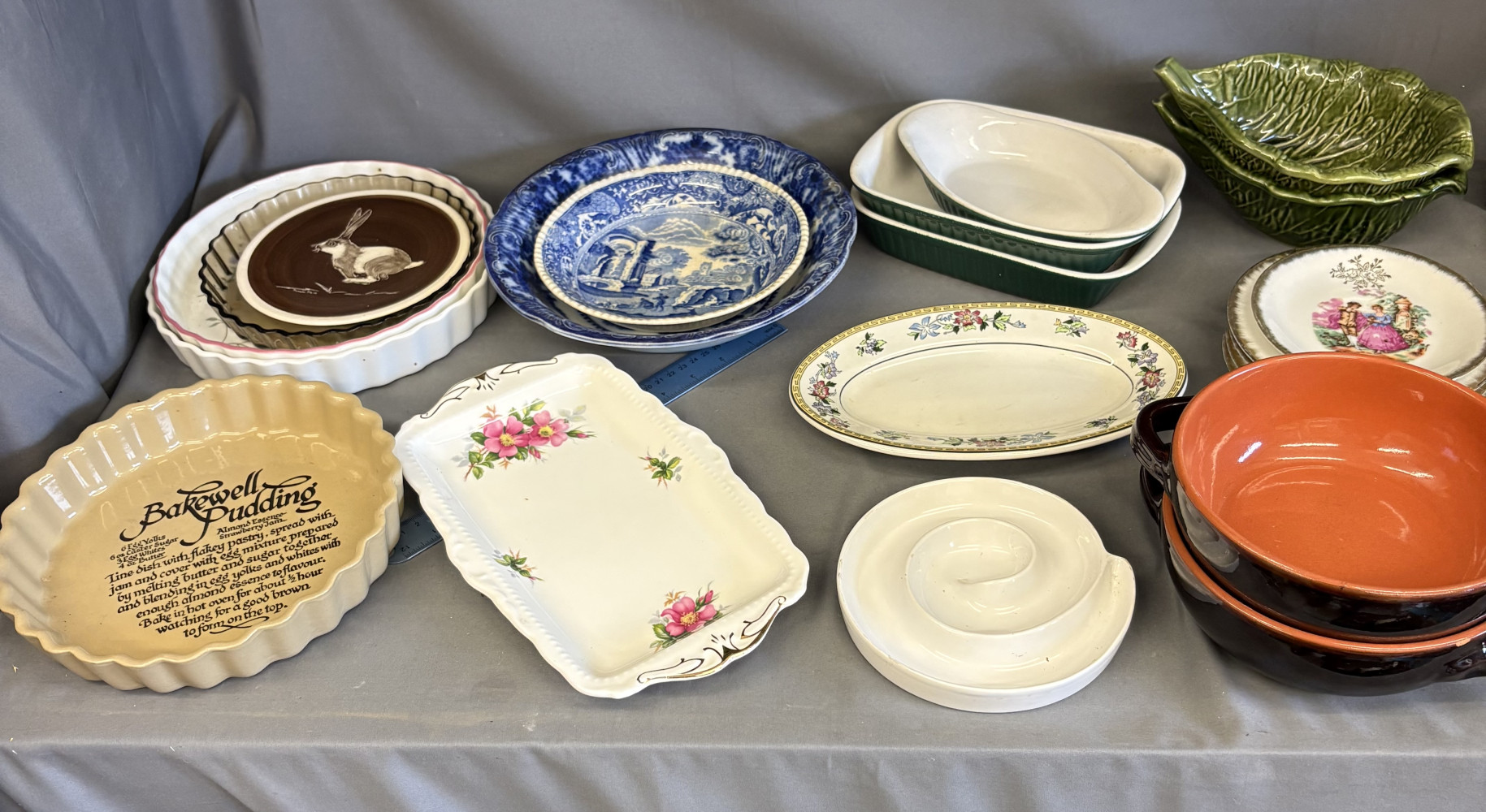 Mixed plates and bowls including Royal Albert