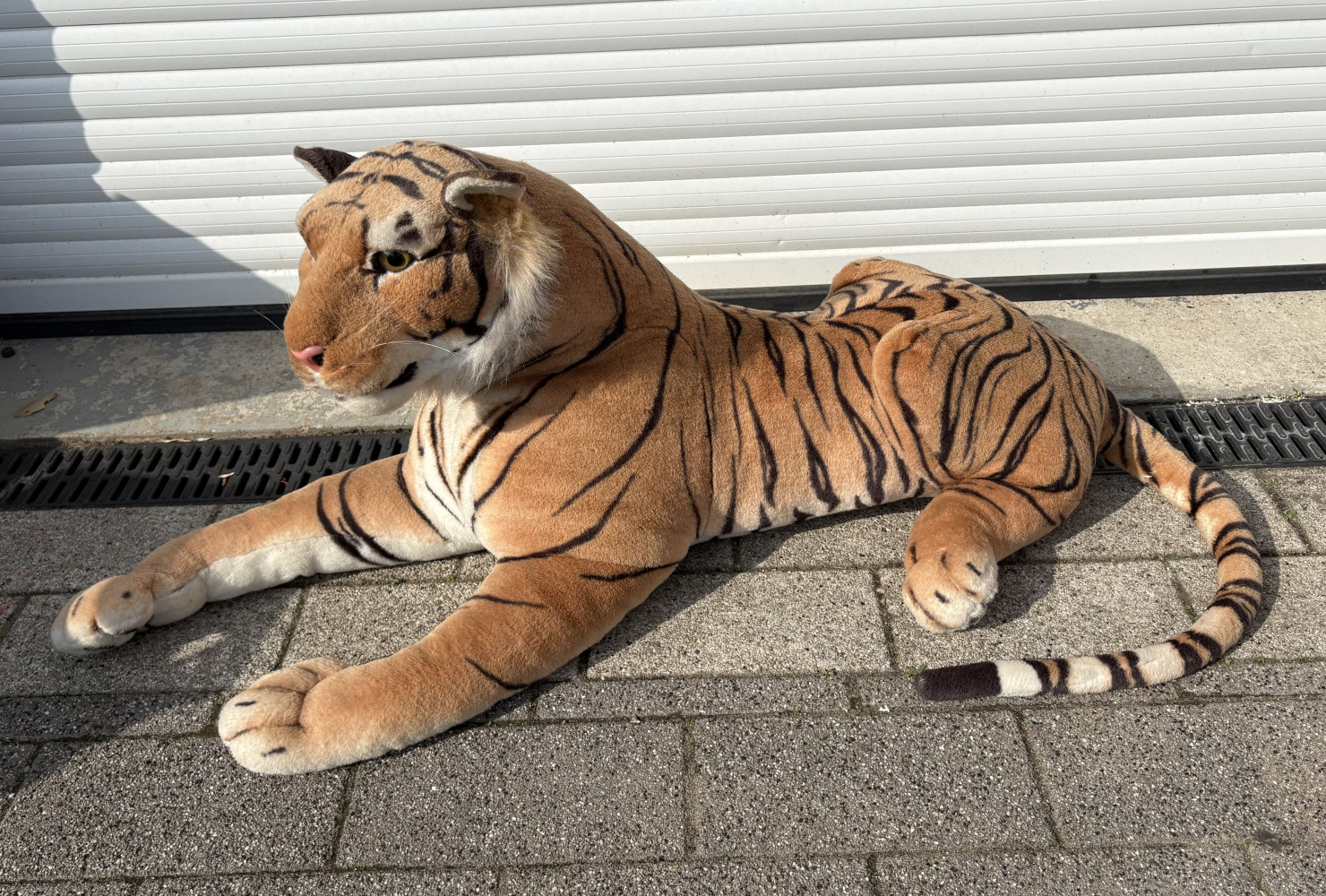 Large soft toy tiger 120cms long