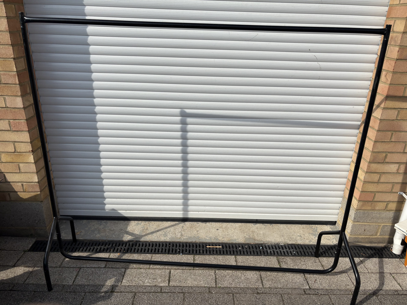 Large metal clothes rail