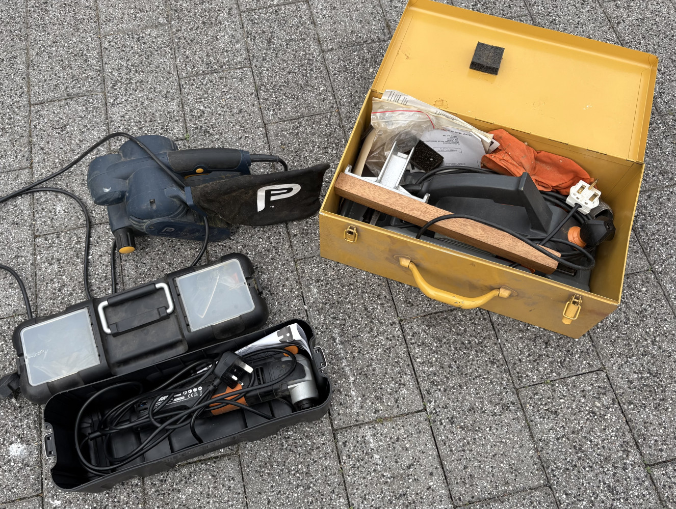 Planer in metal box, multi tool and other planer