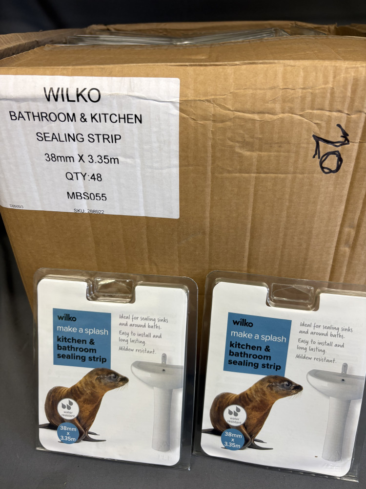 Box of 48 Bathroom and Kitchen Sealing Strips