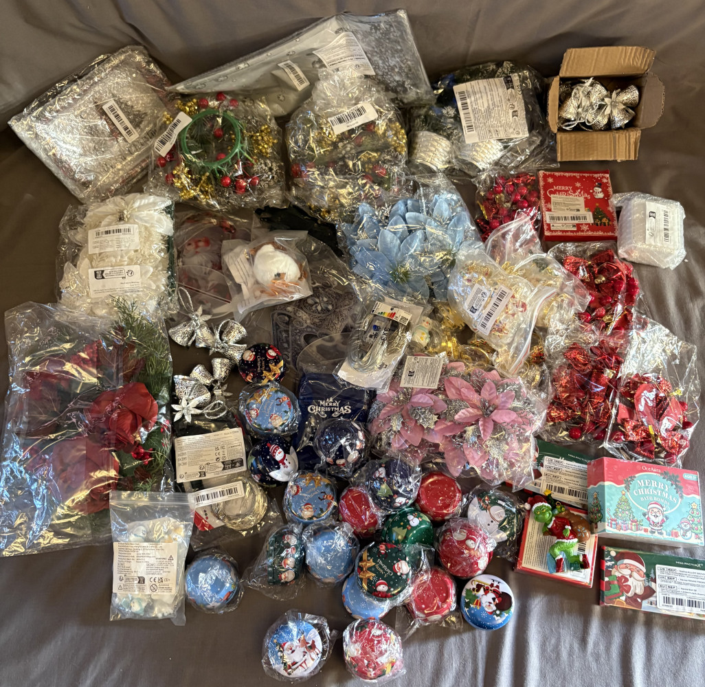 Large lot of Small Christmas Decorations all new never used