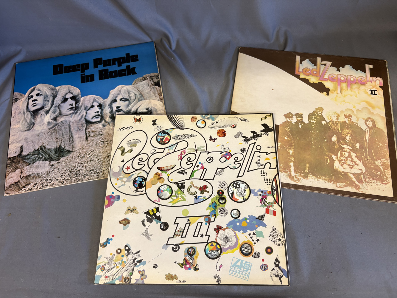 1st press Led Zeppelin 3 with plum sticker and two others