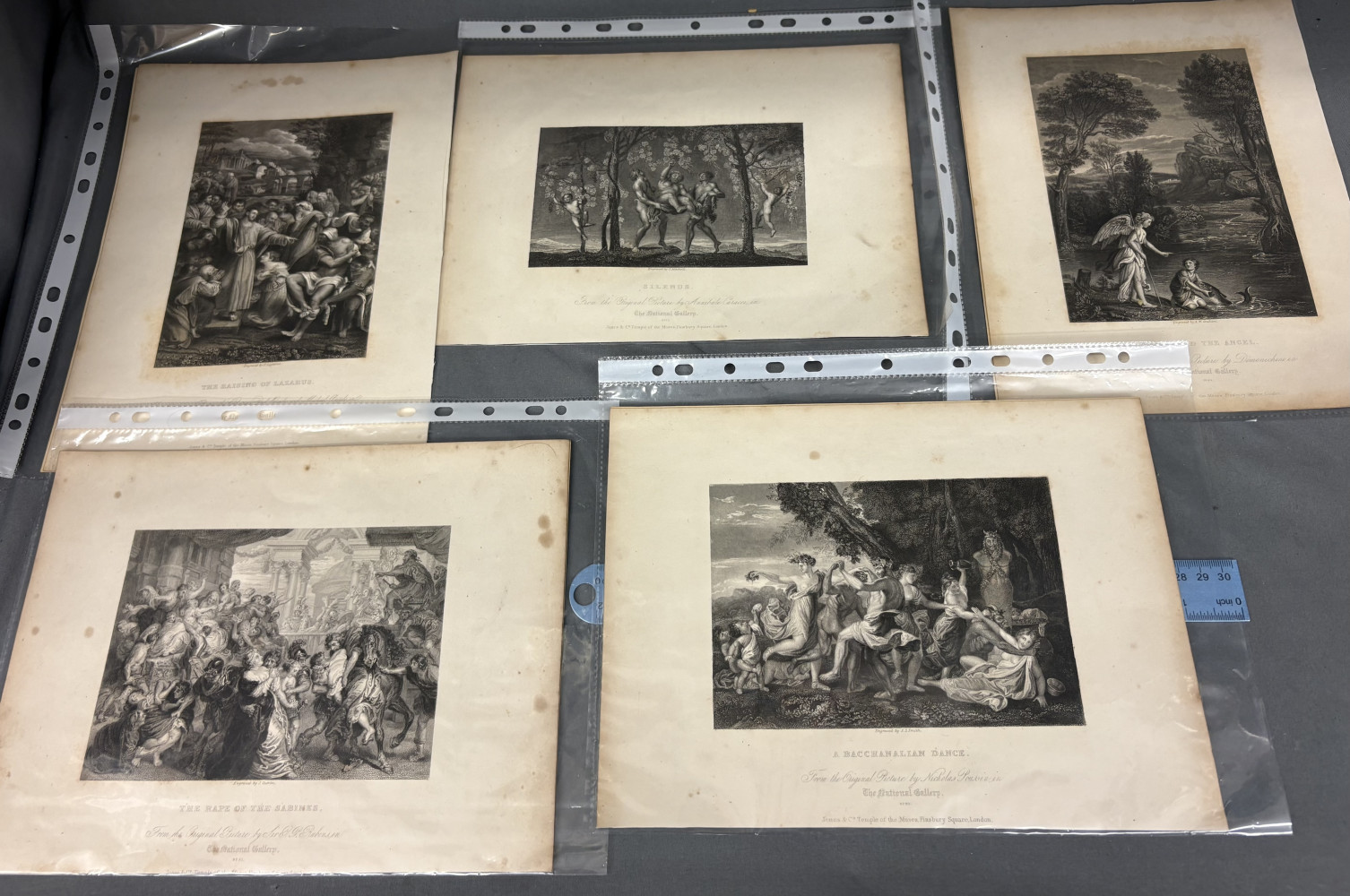 Five Engravings c1800s originals of these are in the national gallery collection