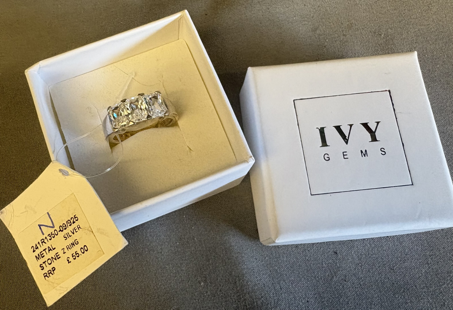 Silver marked ring rrp £56