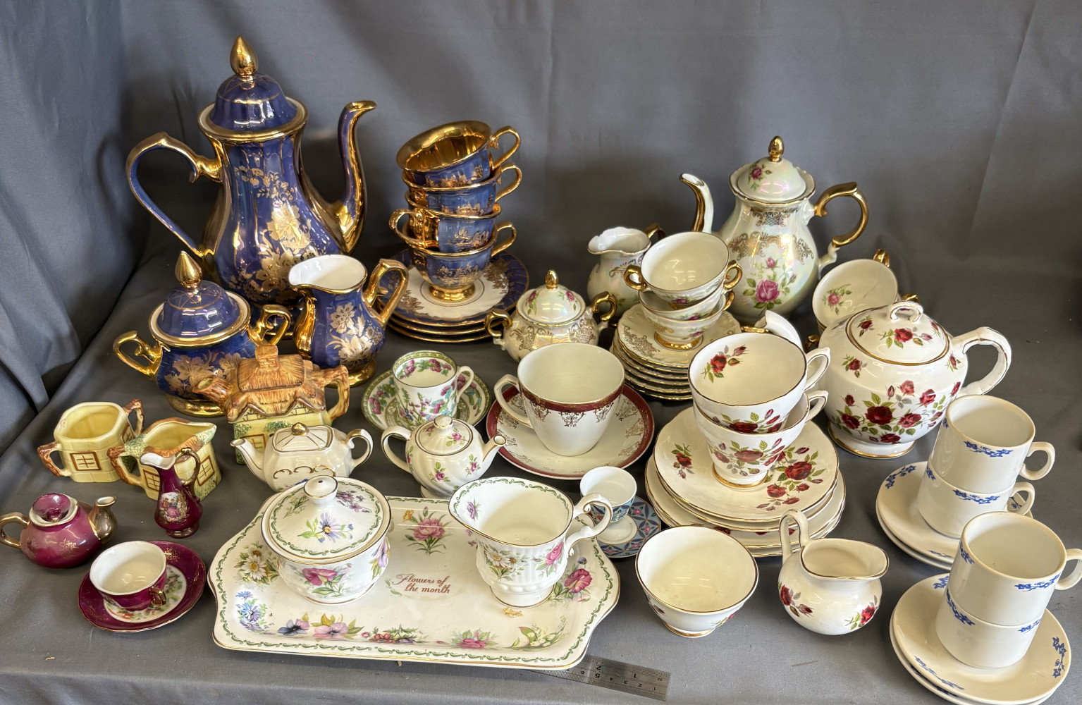 Huge lot of China, various tea sets and other cup and saucer sets