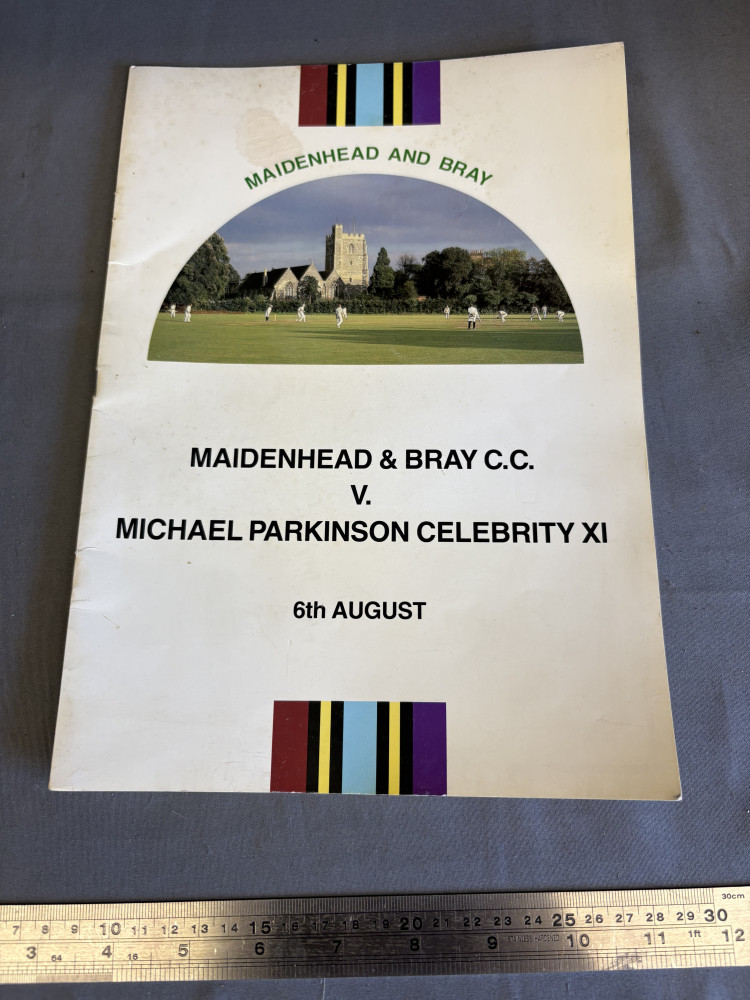 1989 Charity Cricket Programme autographed by many famous people of the era, fantastic lot