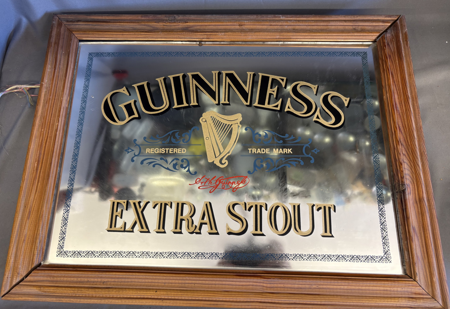 Guinness Pub Mirrors 60 x 50 cms, Frame is A/F