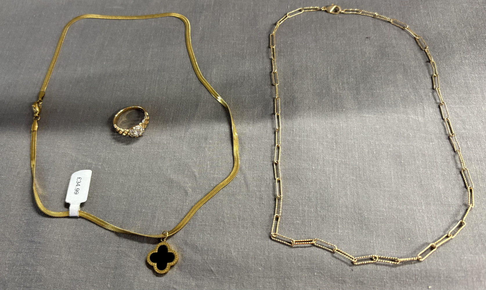 Gold imitation costume jewellery