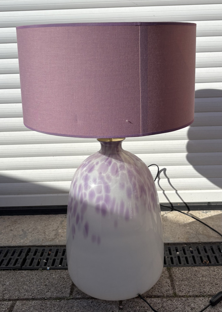 Huge glass statement piece lamp 75 cms tall