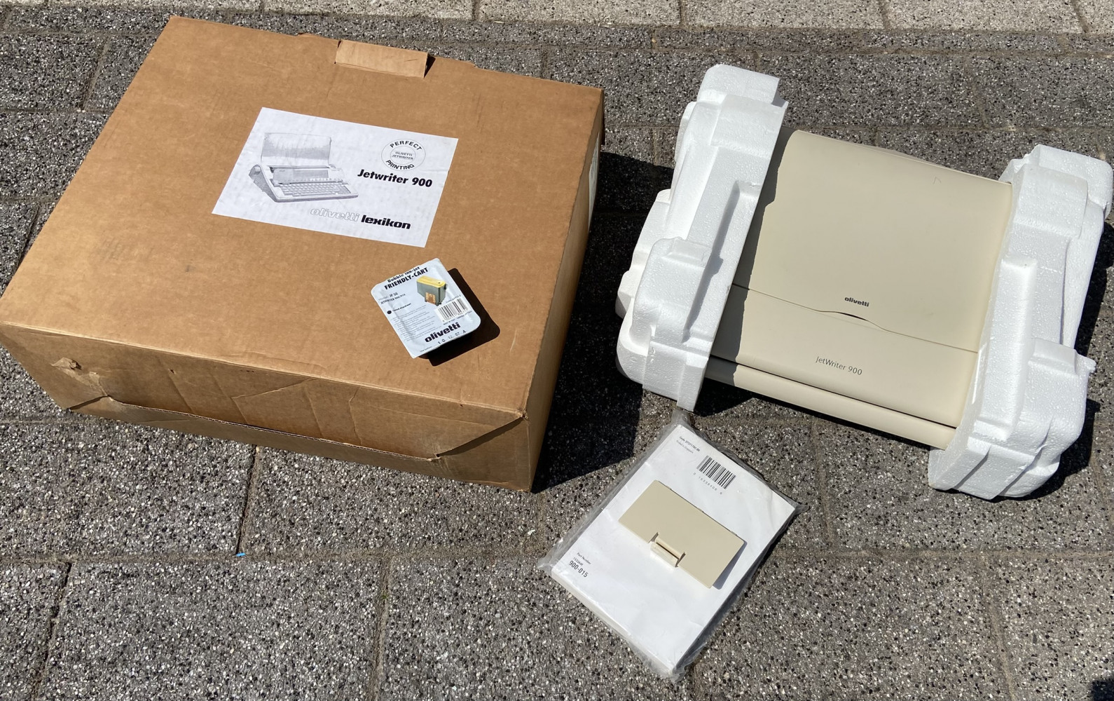As new electric typewriter in original packaging