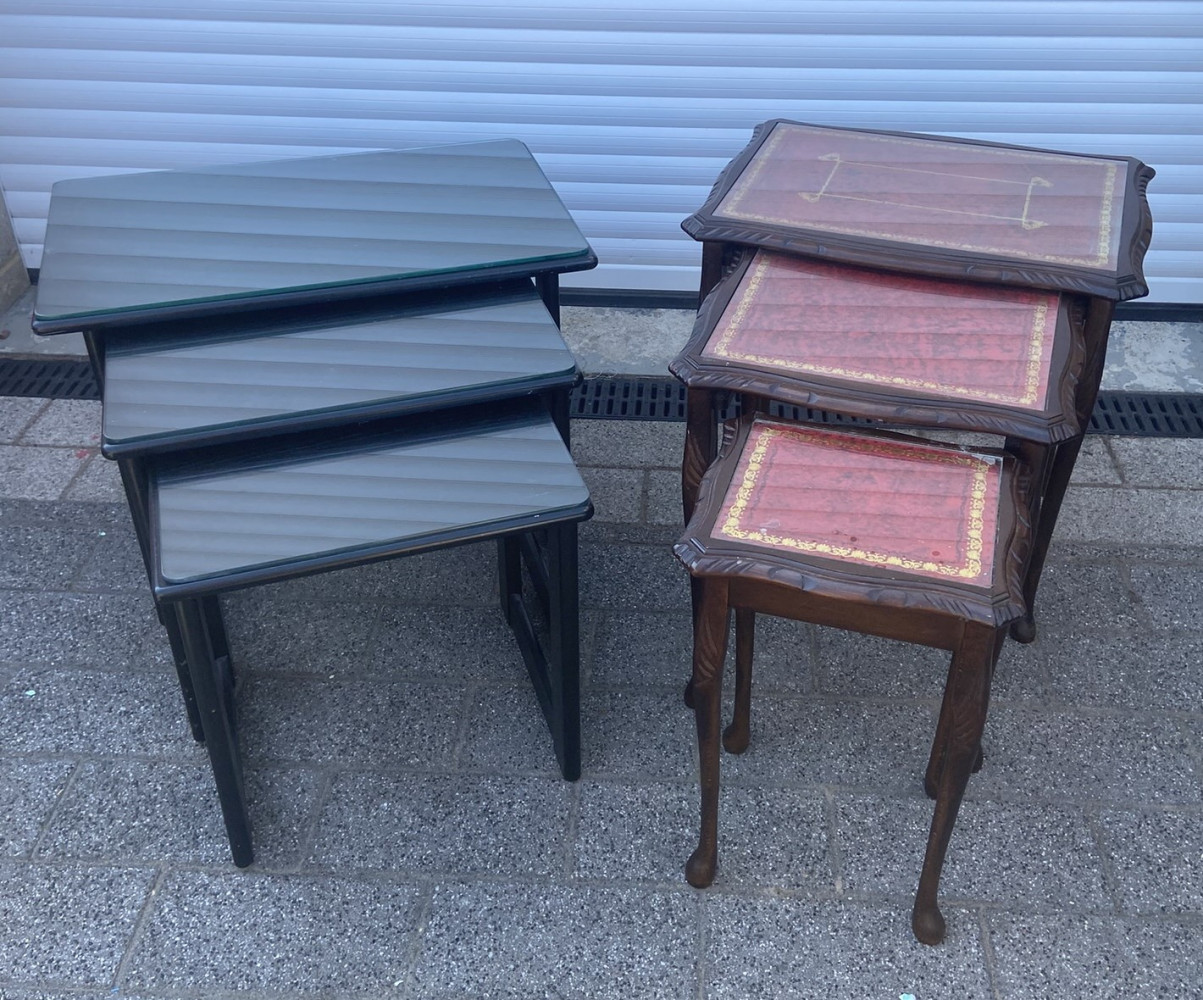 2 sets of nests of side tables 
