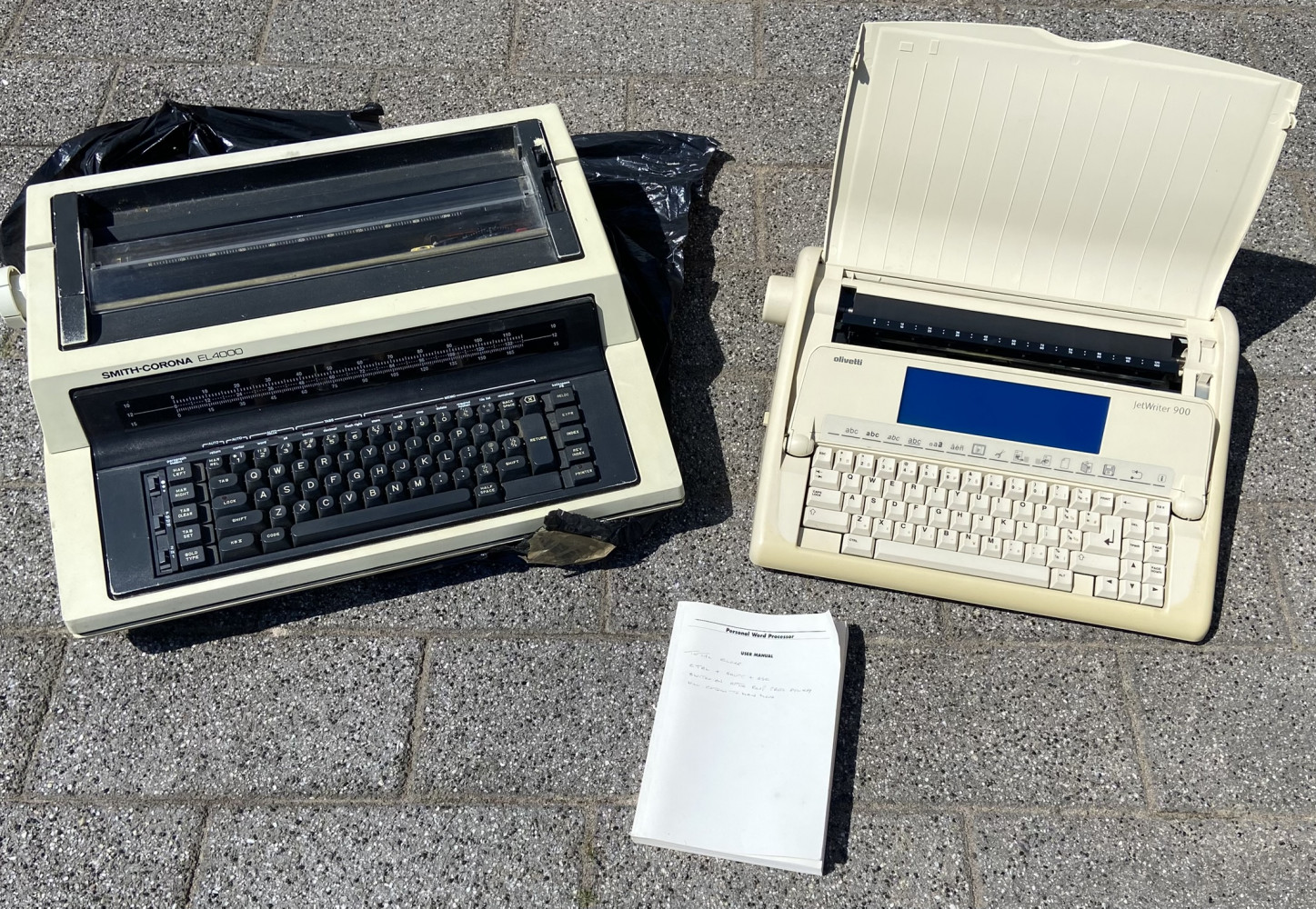2 electric typewriters