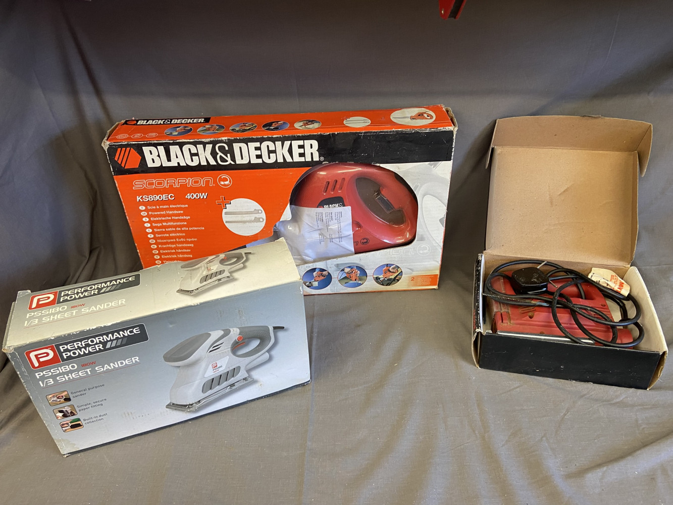 Electric saw, sander and jigsaw