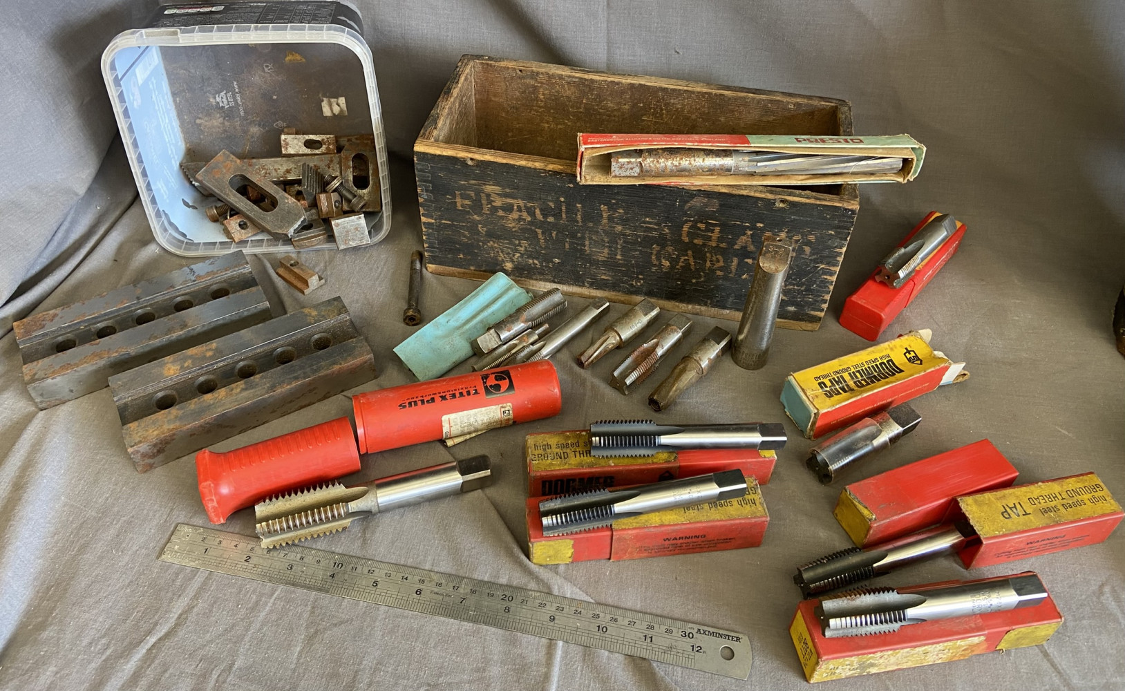 Large lot of Machinist tools inc reamers and cutters