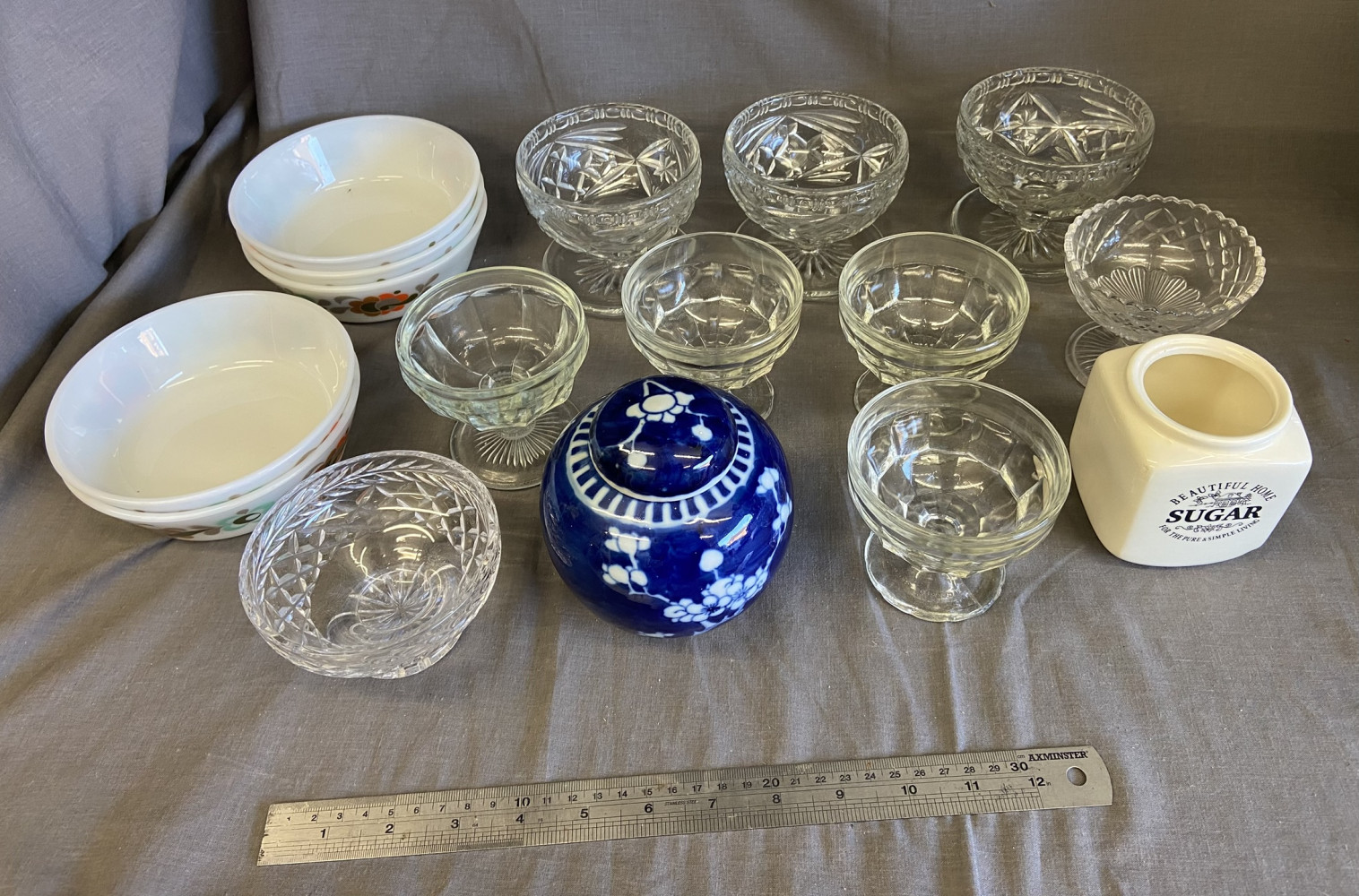 Mixed glass and Bowls