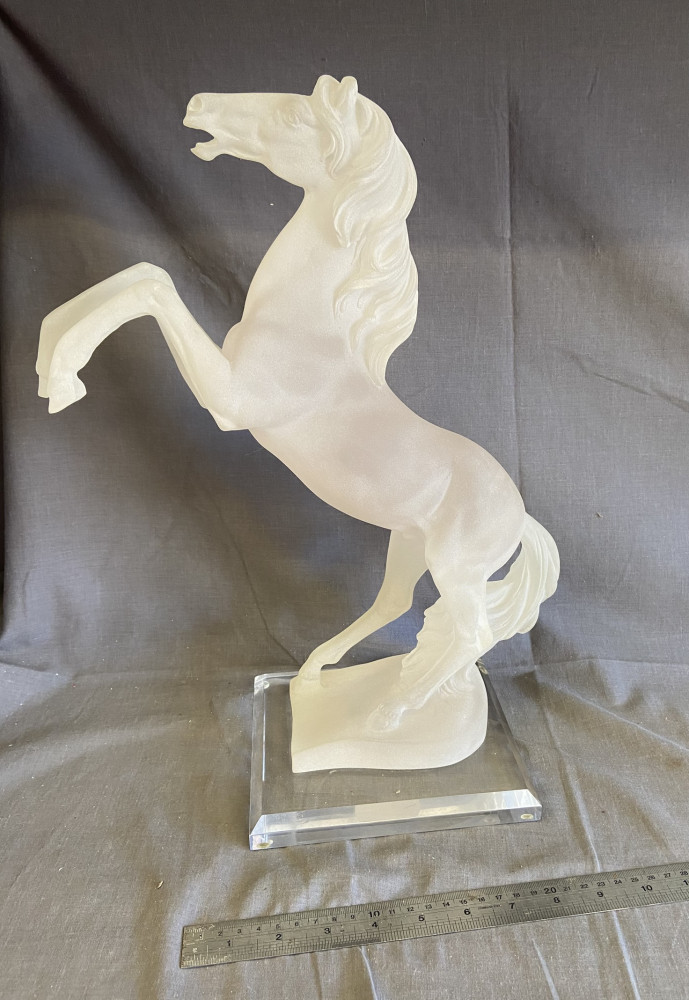 Large acrylic horse Statue 41 cms high