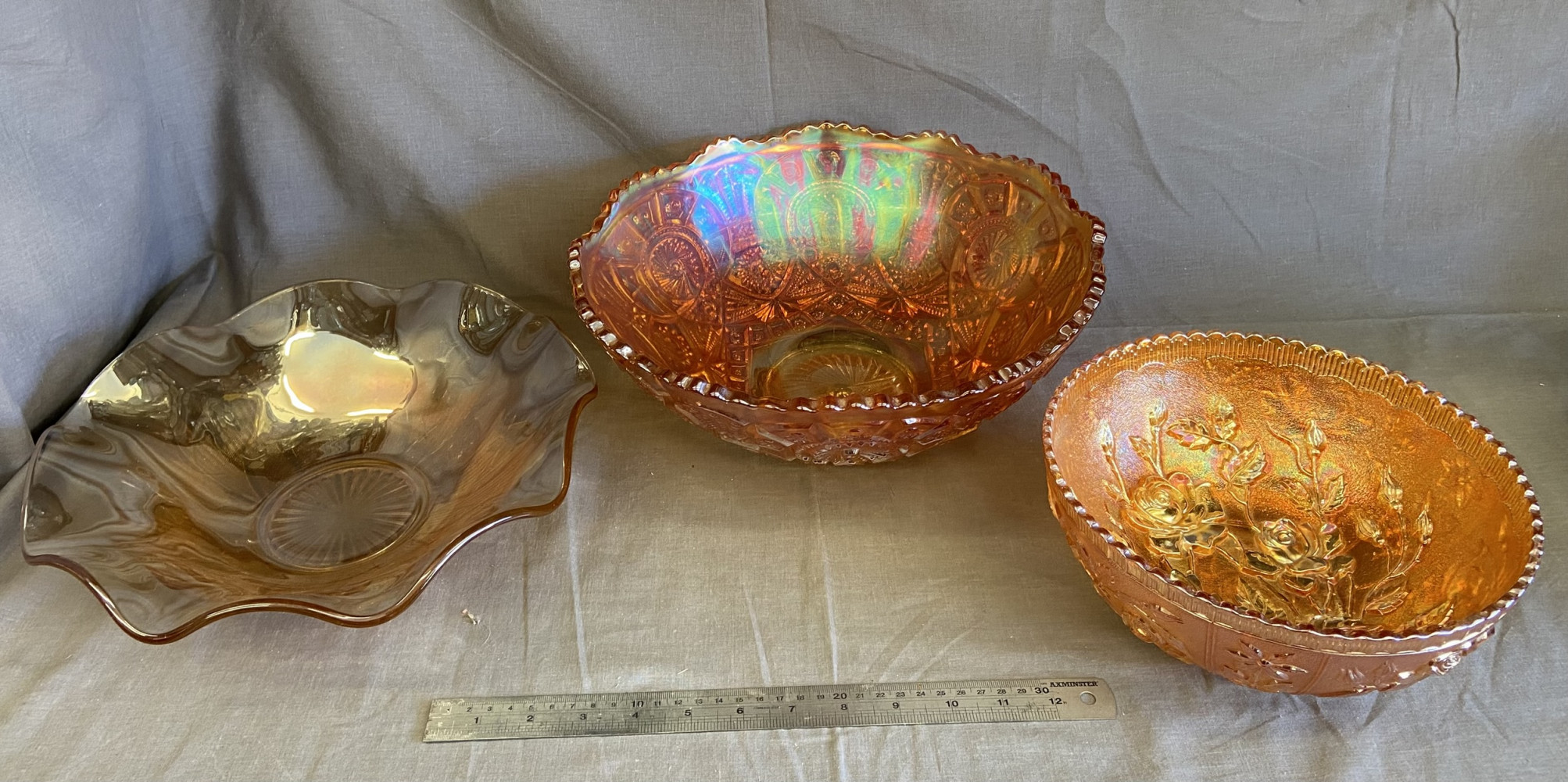 Very Large Carnival Glass Bowls