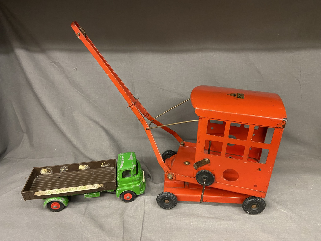 Vintage Tri-Ang Crane and Truck