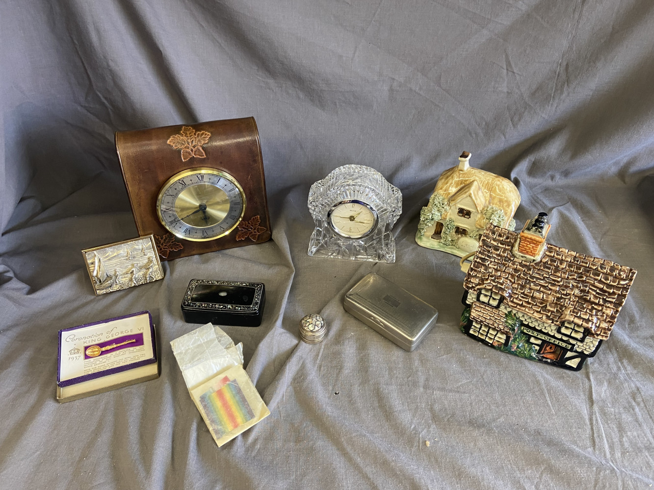 Mixed collectables inc George VI souvenir spoon