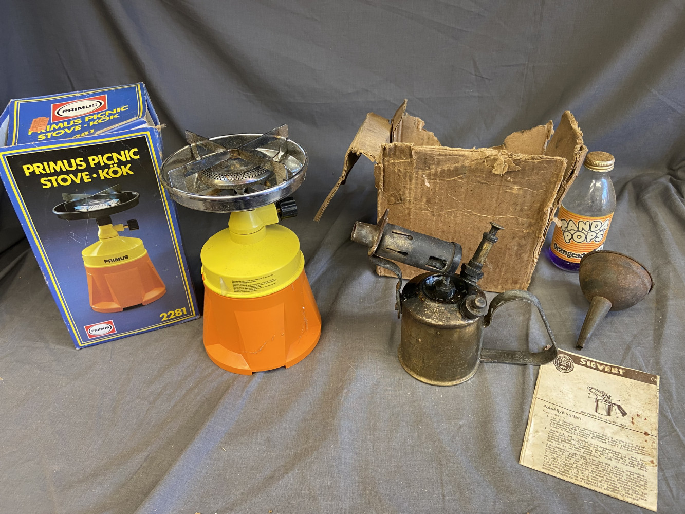 Primus Stove and brass blow torch