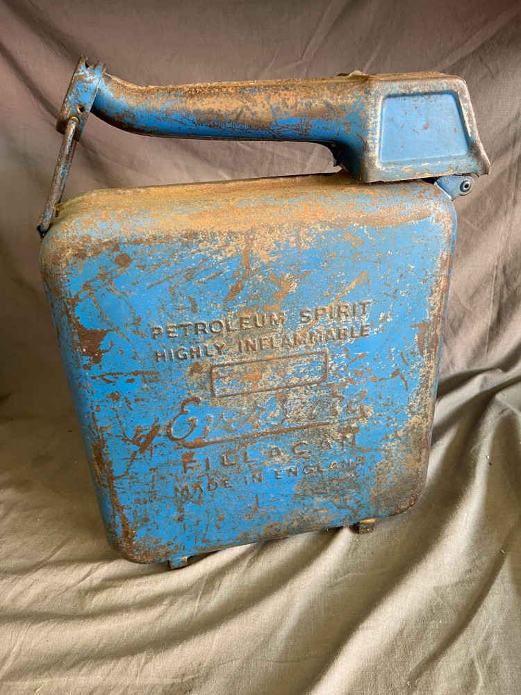 A vintage Eversure Fillacan petrol can