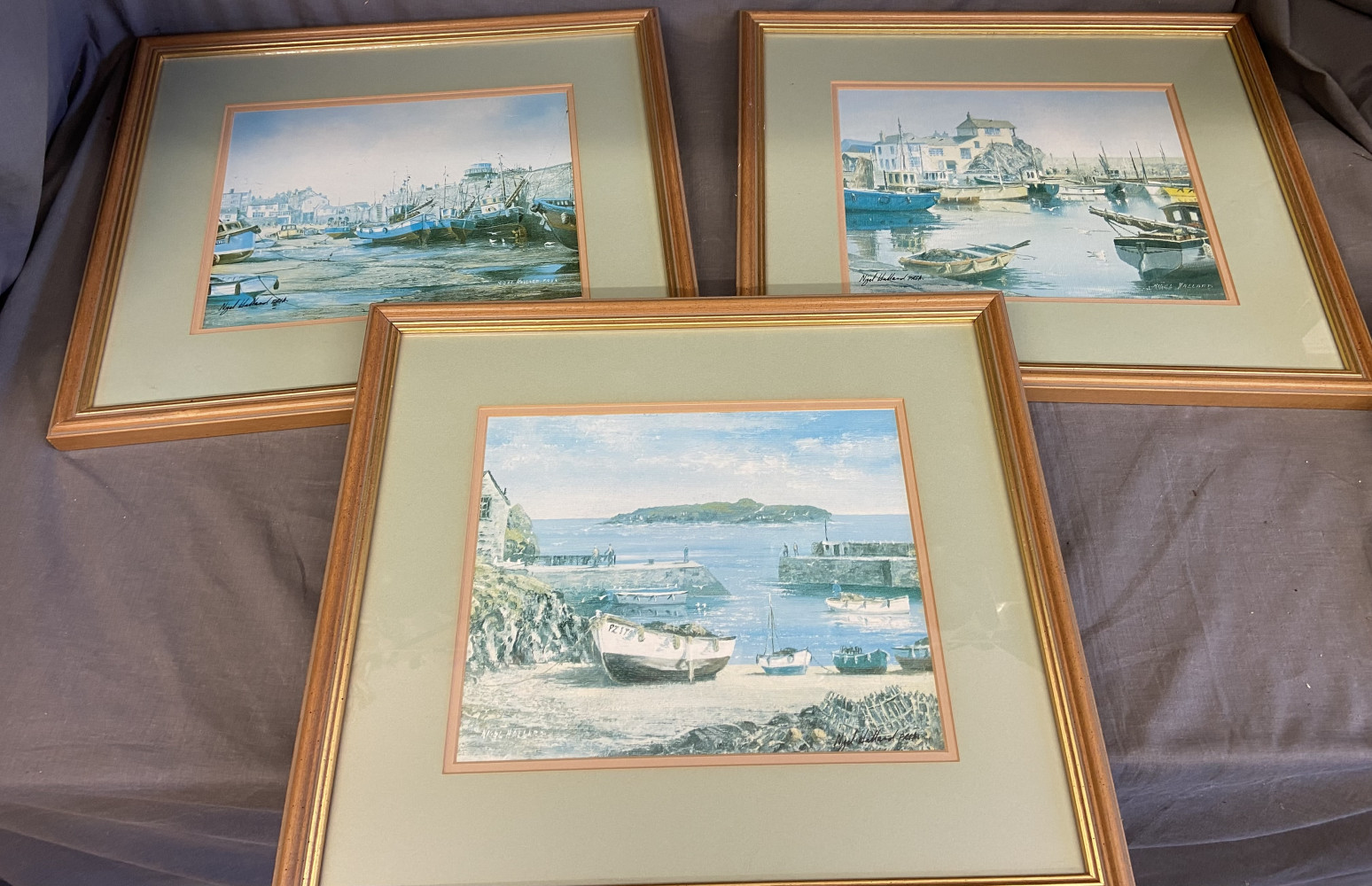 3 signed Nigel Hallard prints
